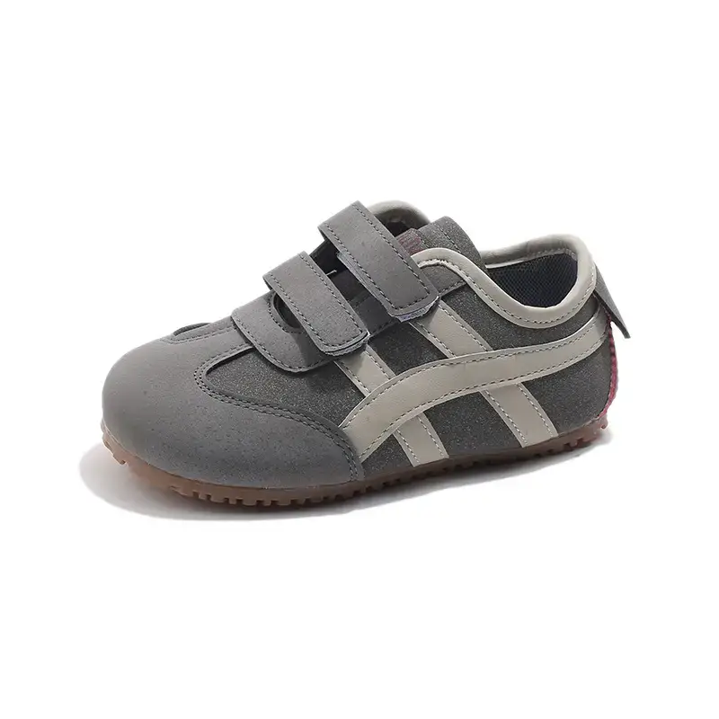 Baby Toddler Shoes Soft Sole Grey White
