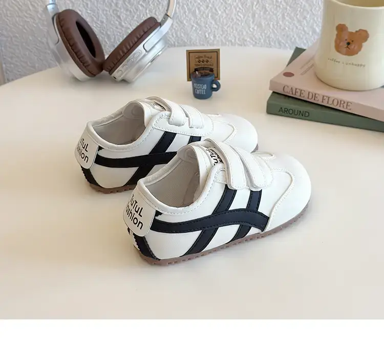 Baby Toddler Shoes Soft Sole Grey White — feature 11