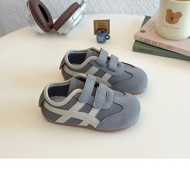 Baby Toddler Shoes Soft Sole Grey White — feature 13