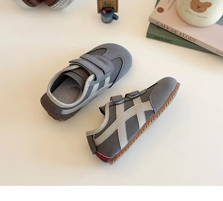 Baby Toddler Shoes Soft Sole Grey White — feature 16