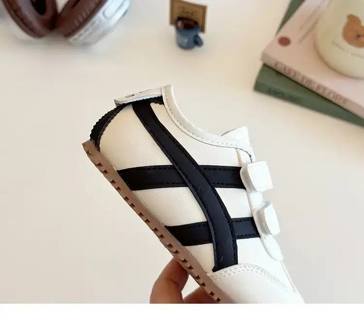 Baby Toddler Shoes Soft Sole Grey White — feature 19