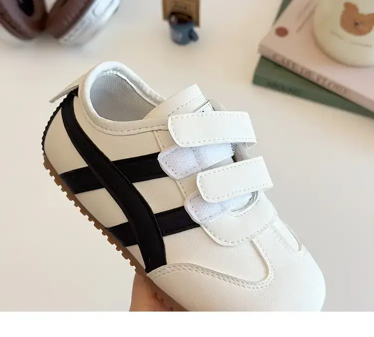Baby Toddler Shoes Soft Sole Grey White — feature 20