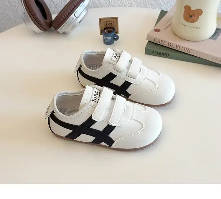 Baby Toddler Shoes Soft Sole Grey White — feature 8