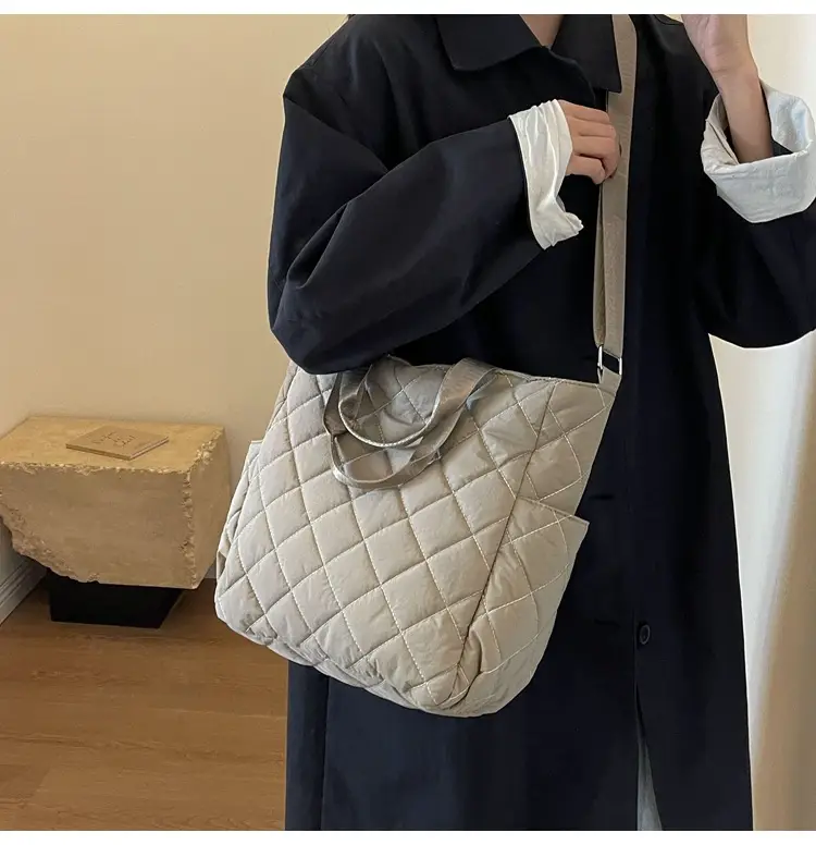 Quilted Crossbody Bag Women Large Capacity Tan 2026 — feature 19