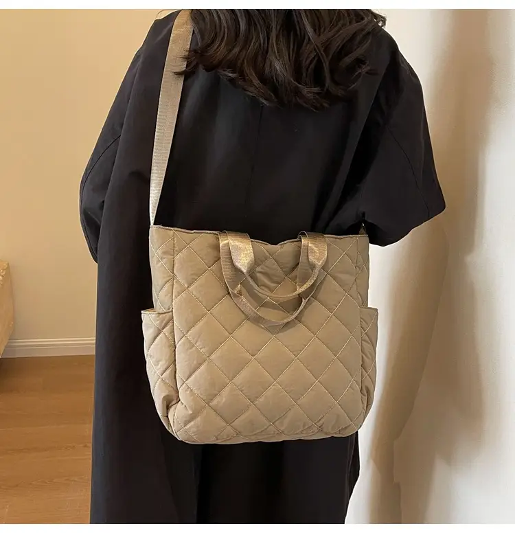 Quilted Crossbody Bag Women Large Capacity Tan 2026 — feature 20
