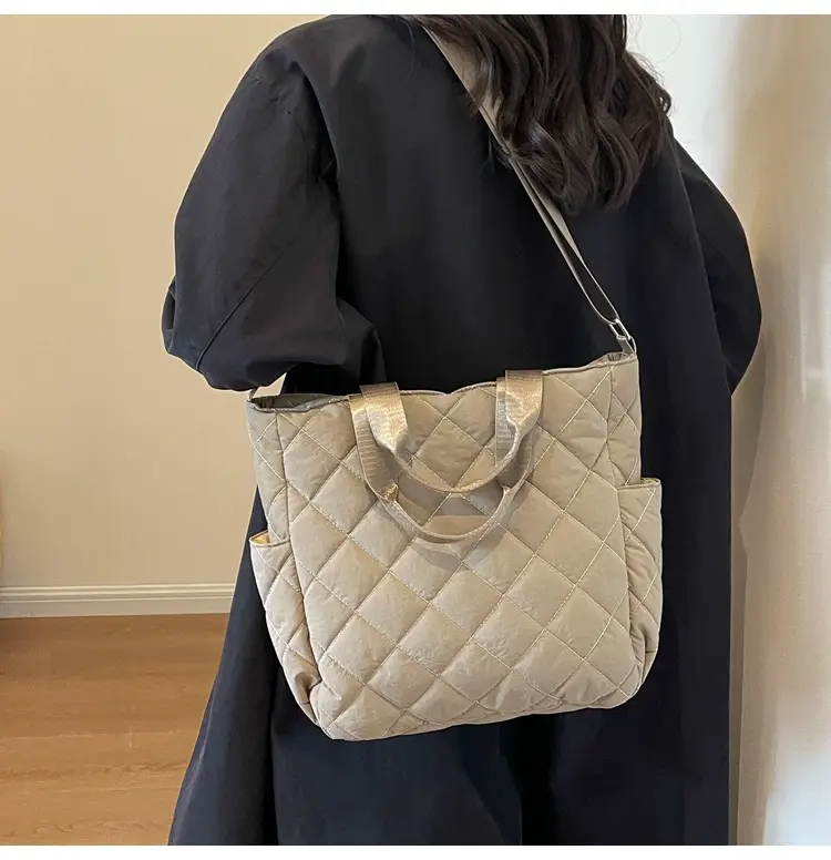 Quilted Crossbody Bag Women Large Capacity Tan 2026 — feature 22