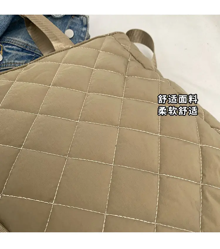 Quilted Crossbody Bag Women Large Capacity Tan 2026 — feature 3