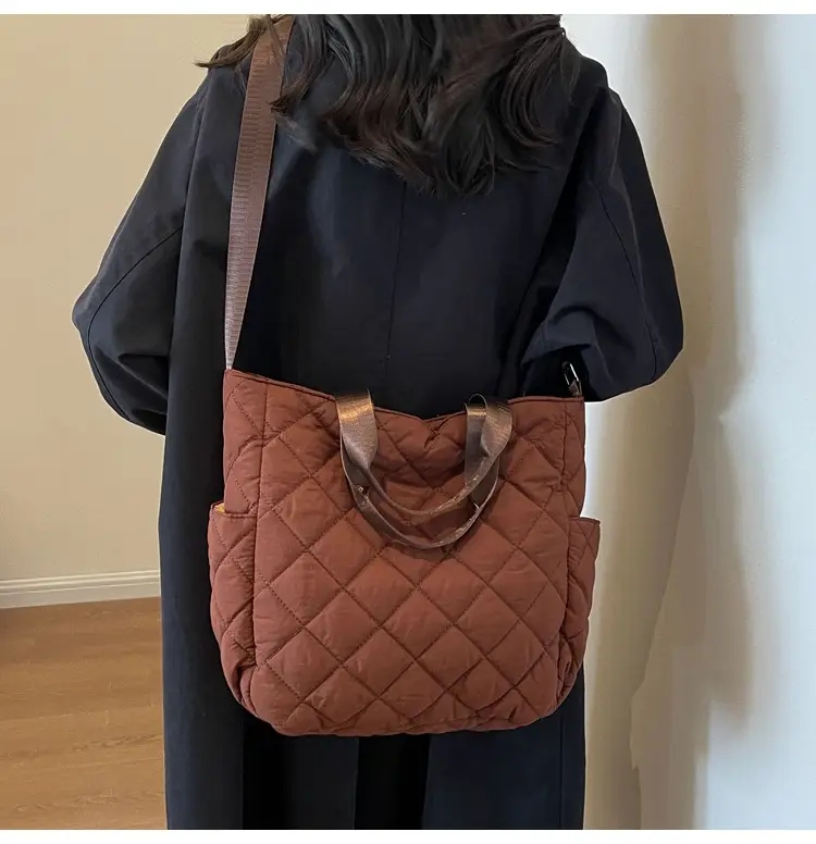 Quilted Crossbody Bag Women Large Capacity Tan 2026 — feature 35