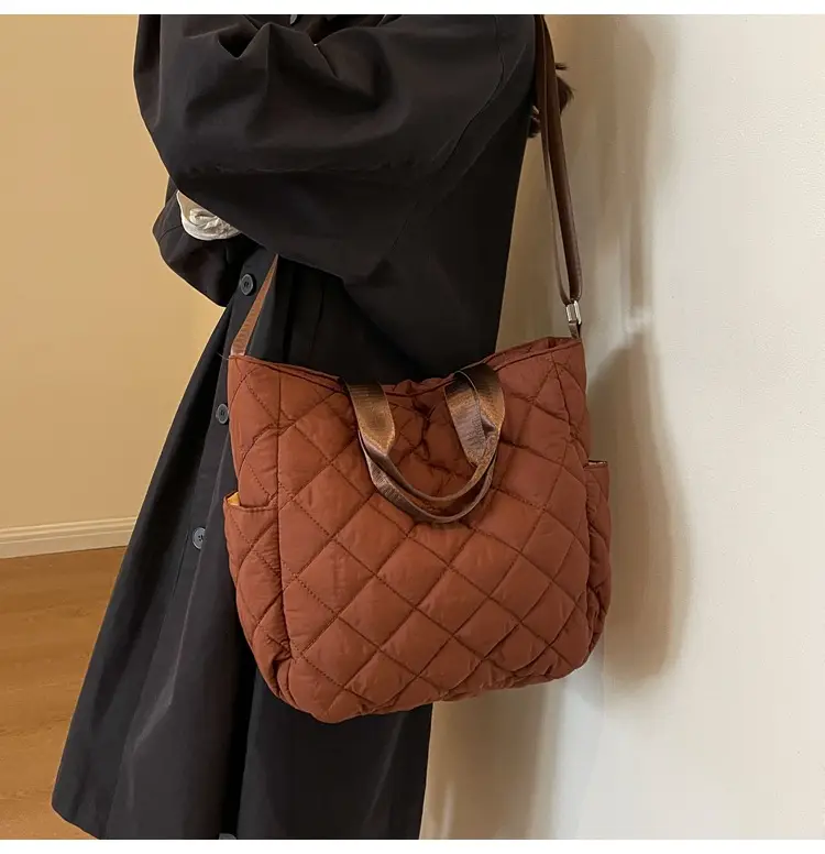 Quilted Crossbody Bag Women Large Capacity Tan 2026 — feature 37