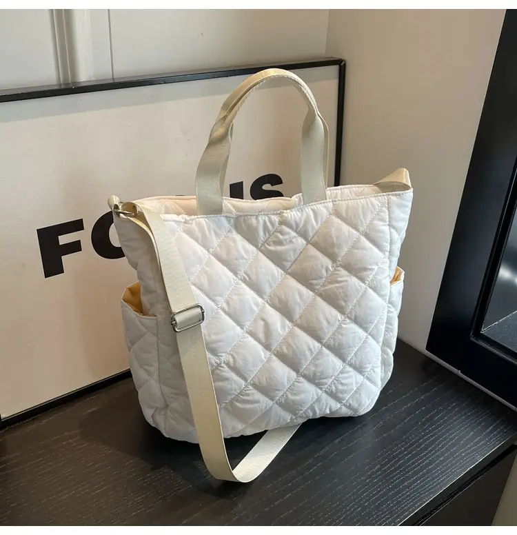 Quilted Crossbody Bag Women Large Capacity Tan 2026 - Image 3
