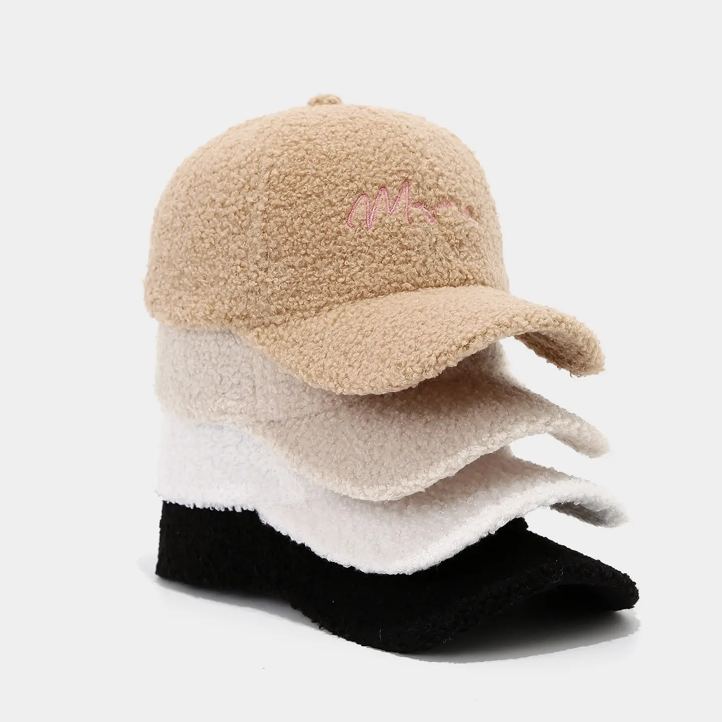 Thickened Warm Baseball Cap for Kids with Letter Embroidery - Image 5
