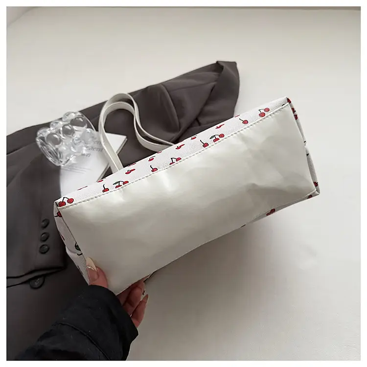 Cute Cherry Print Large Shoulder Bag for Women — feature 16