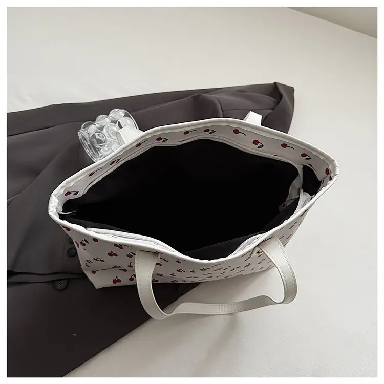 Cute Cherry Print Large Shoulder Bag for Women — feature 18