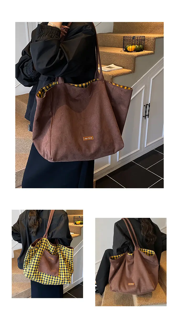 Women's Brown Leopard Print Shoulder Bag Large Capacity — feature 12