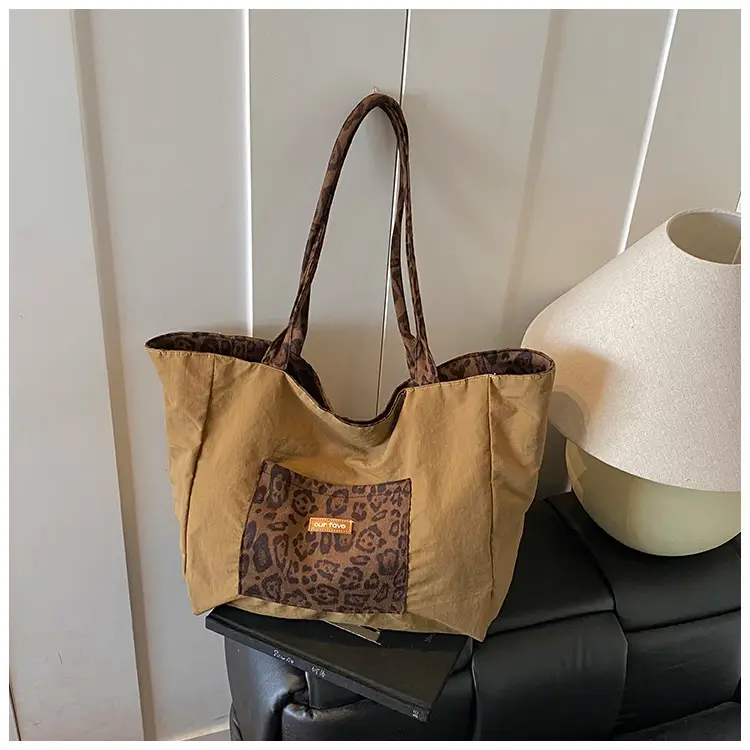 Women's Brown Leopard Print Shoulder Bag Large Capacity — feature 19