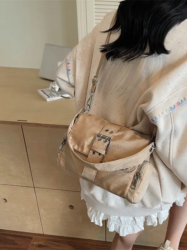 Black Cross-Border Canvas Shoulder Bag 2026 - Image 9