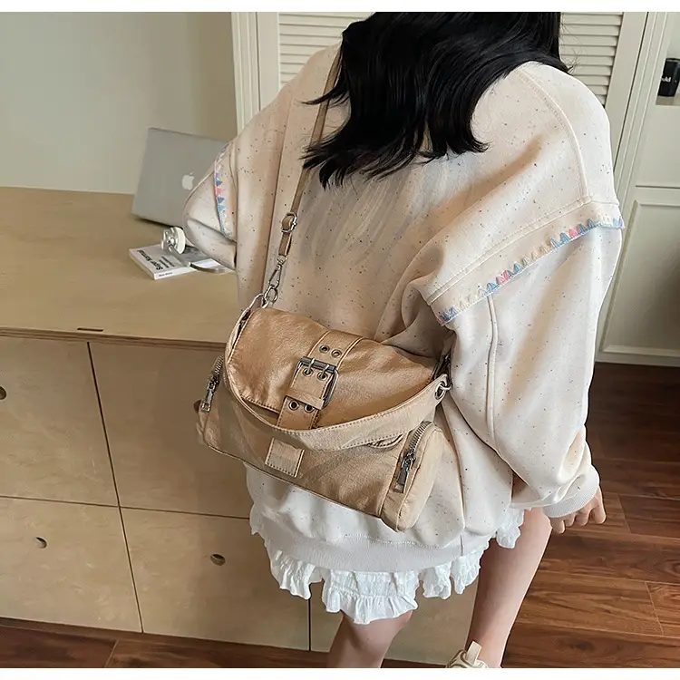 Black Cross-Border Canvas Shoulder Bag 2026 — feature 16