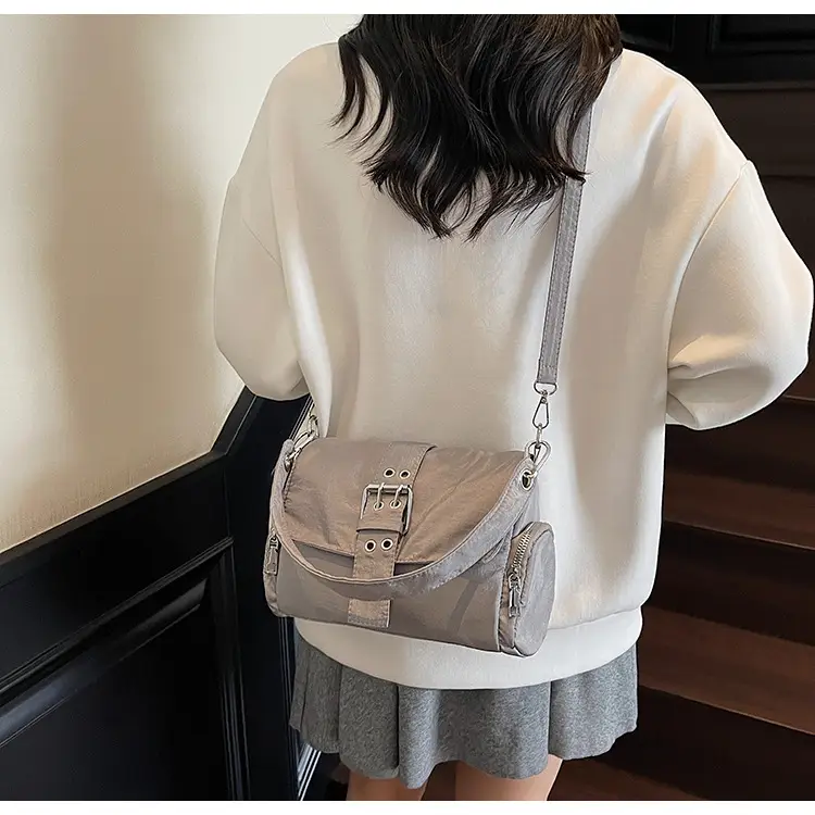Black Cross-Border Canvas Shoulder Bag 2026 — feature 25