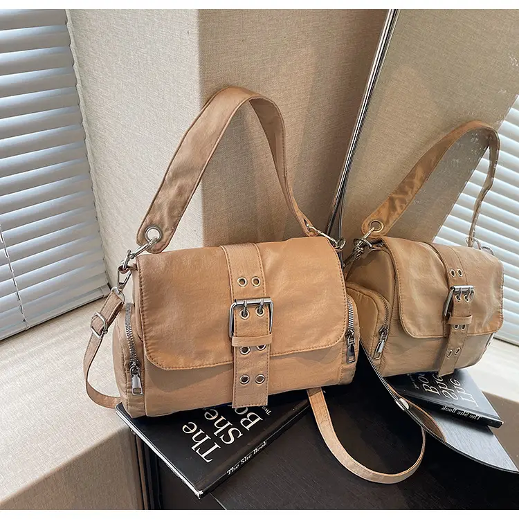 Black Cross-Border Canvas Shoulder Bag 2026 — feature 27