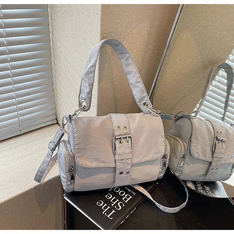 Black Cross-Border Canvas Shoulder Bag 2026 — feature 29