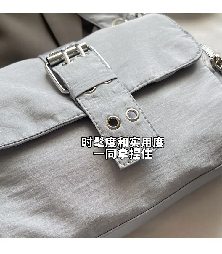 Black Cross-Border Canvas Shoulder Bag 2026 — feature 3