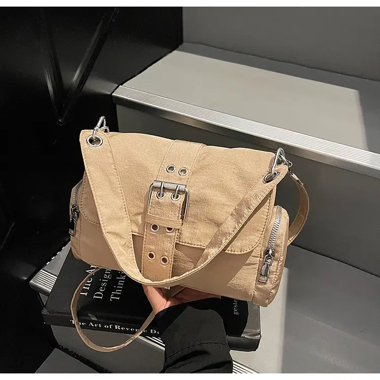 Black Cross-Border Canvas Shoulder Bag 2026 — feature 33