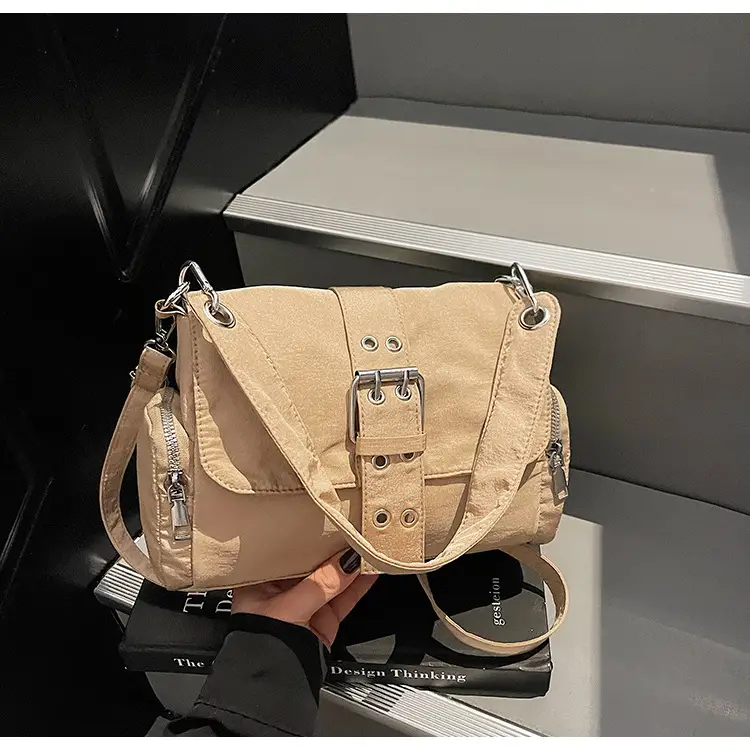 Black Cross-Border Canvas Shoulder Bag 2026 — feature 34