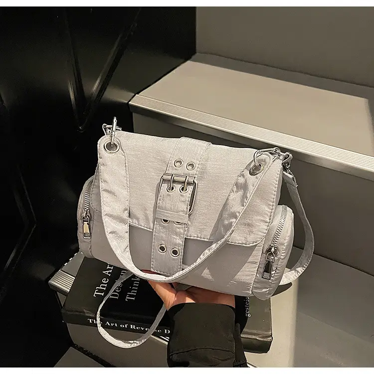 Black Cross-Border Canvas Shoulder Bag 2026 — feature 35