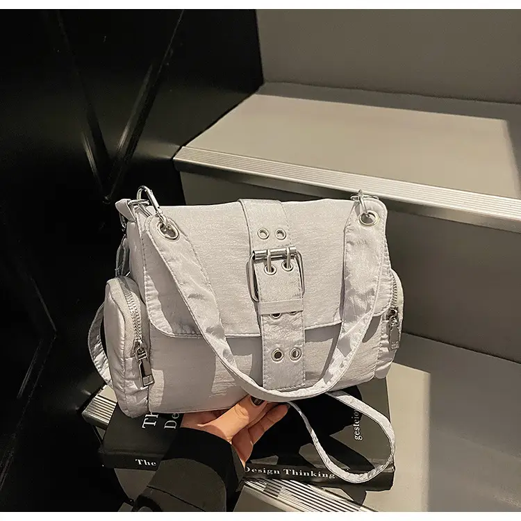 Black Cross-Border Canvas Shoulder Bag 2026 — feature 36