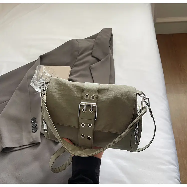 Black Cross-Border Canvas Shoulder Bag 2026 — feature 43