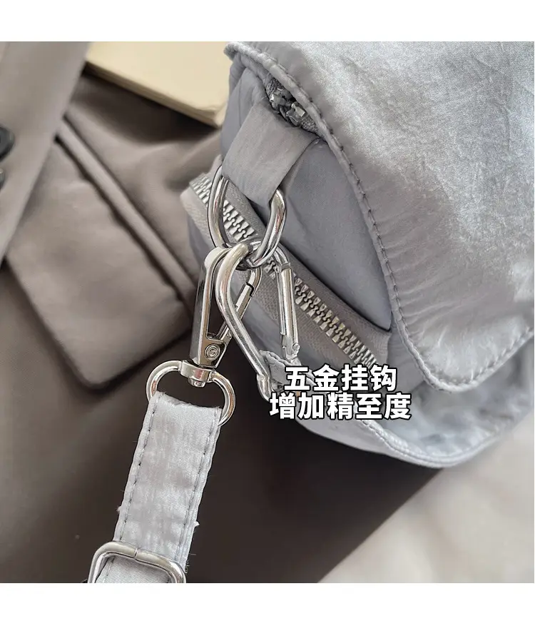 Black Cross-Border Canvas Shoulder Bag 2026 — feature 7