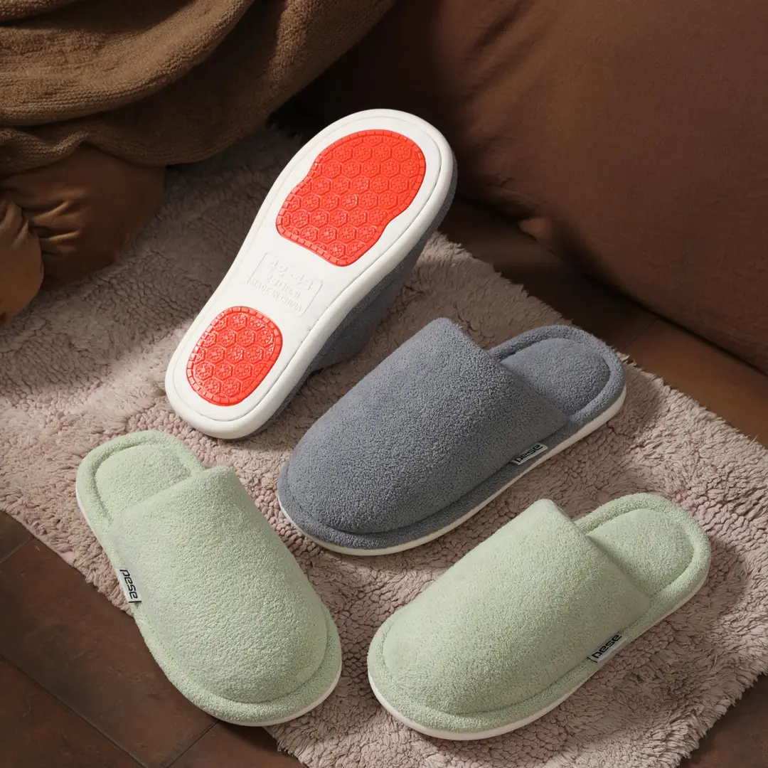 2025 New Cotton Slippers for Women Winter Couples Indoor Floor Home Household Non-Slip Warm Furry Slippers for Men - Image 14