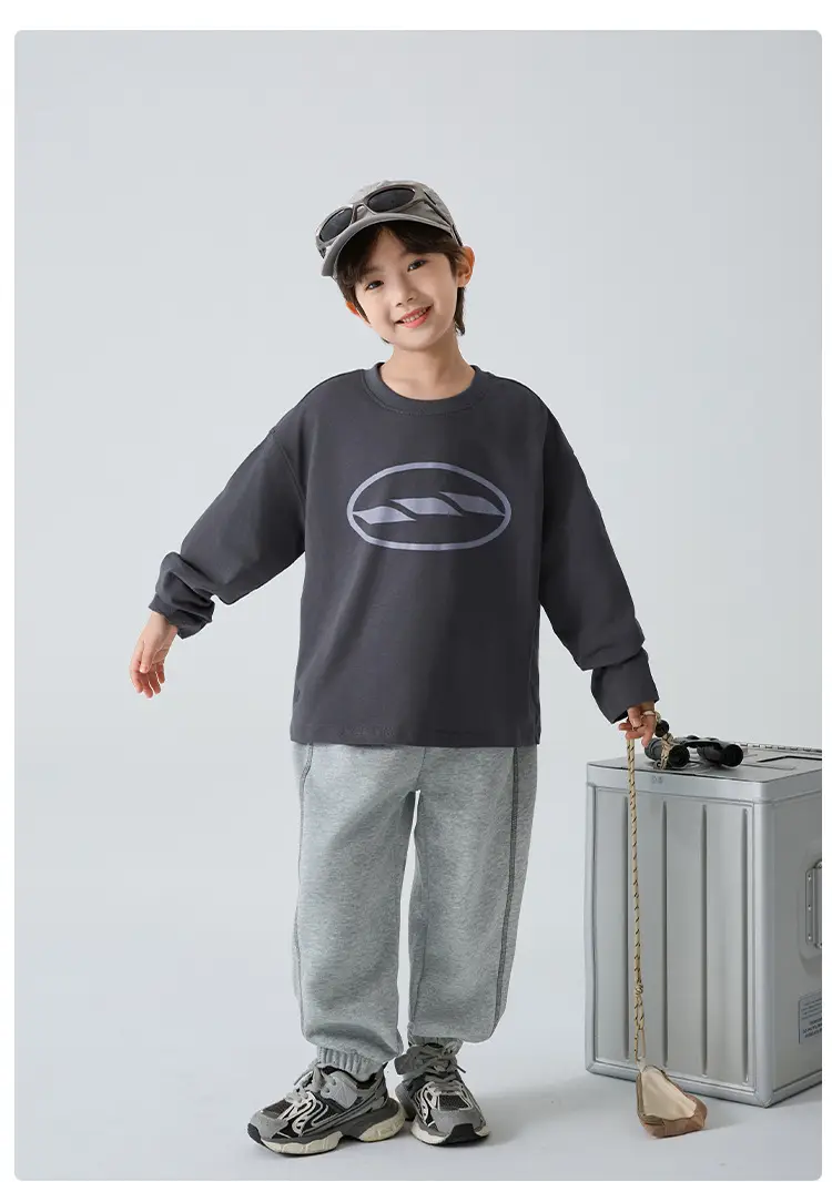Boys' Pure Cotton Long Sleeve T-Shirt Spring 2026 — feature 15