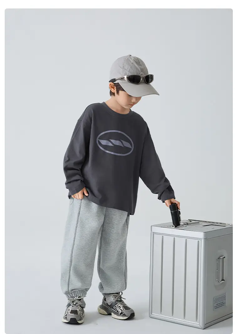 Boys' Pure Cotton Long Sleeve T-Shirt Spring 2026 — feature 16