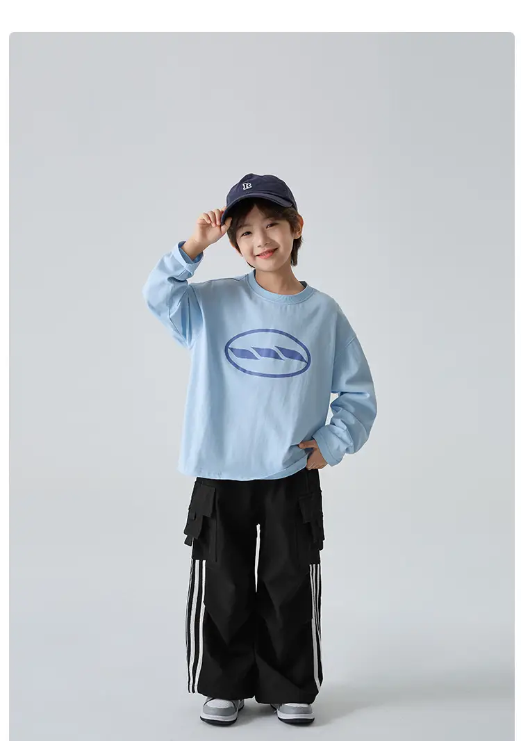 Boys' Pure Cotton Long Sleeve T-Shirt Spring 2026 — feature 18