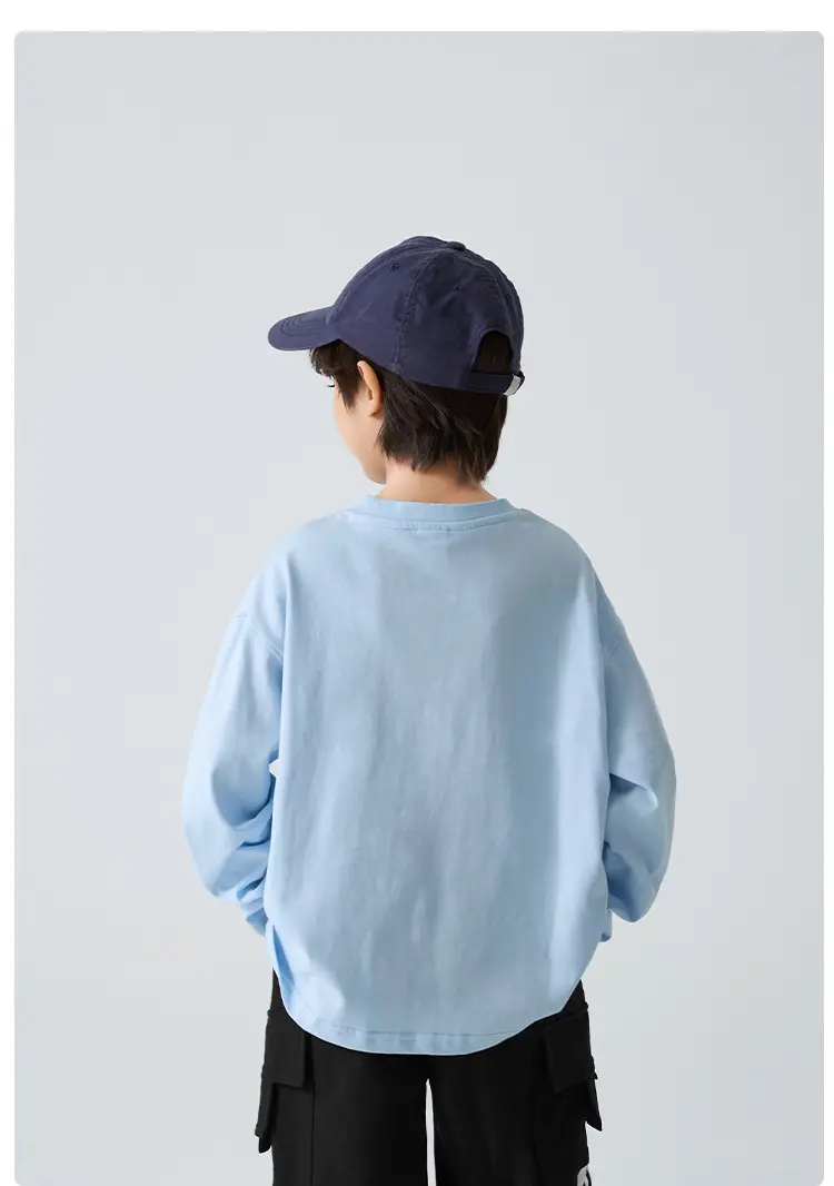 Boys' Pure Cotton Long Sleeve T-Shirt Spring 2026 — feature 20