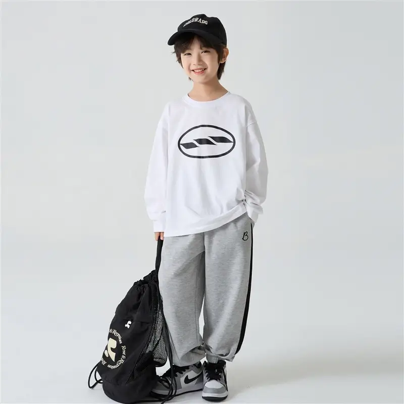 Boys' Pure Cotton Long Sleeve T-Shirt Spring 2026 - Image 3