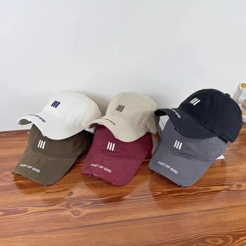 Women's Grey 3-Stripes Embroidered Cap - Image 7