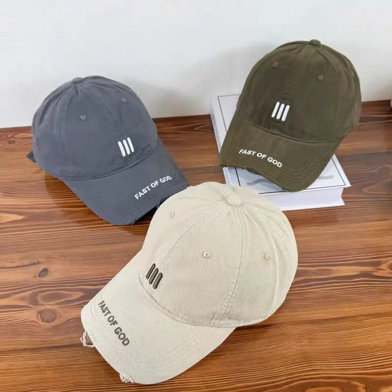 Women's Grey 3-Stripes Embroidered Cap - Image 9