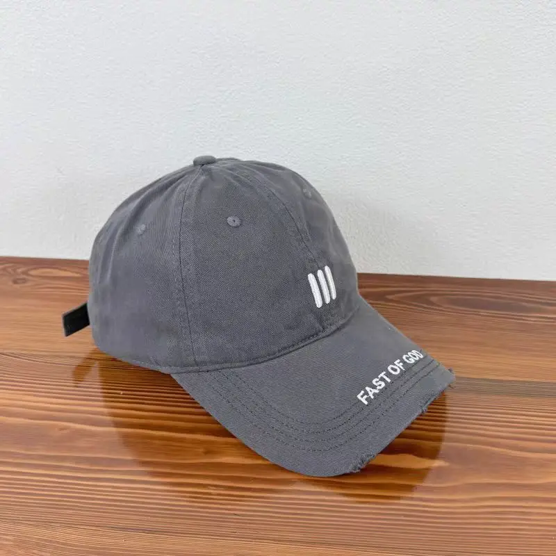 Women's Grey 3-Stripes Embroidered Cap — feature 11