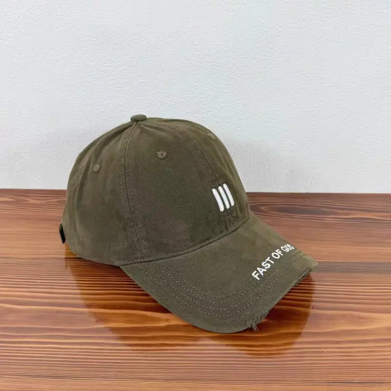Women's Grey 3-Stripes Embroidered Cap - Image 5