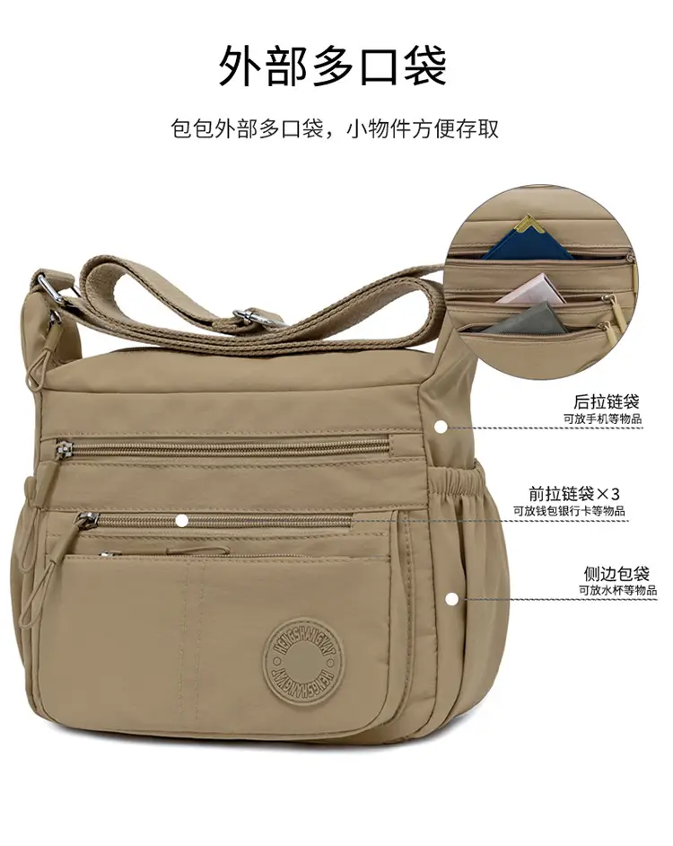 Green Crossbody Bag for Women Large Capacity Commuter — feature 9