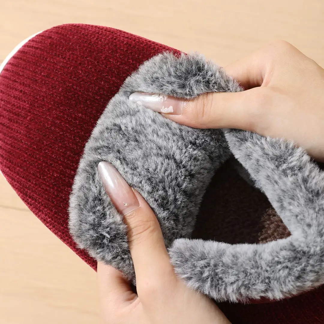2026 New Model Elderly Cotton Shoes for Men, Autumn and Winter Indoor Home Non-Slip Thick-Soled Fleece-Lined Warm Closed-Back Cotton Slippers for Women - Image 15