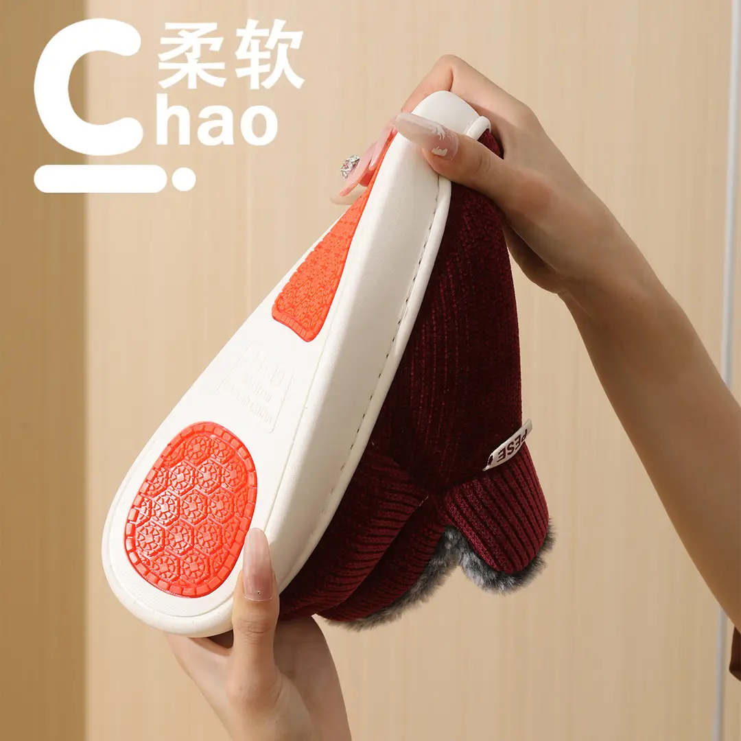 2026 New Model Elderly Cotton Shoes for Men, Autumn and Winter Indoor Home Non-Slip Thick-Soled Fleece-Lined Warm Closed-Back Cotton Slippers for Women - Image 16