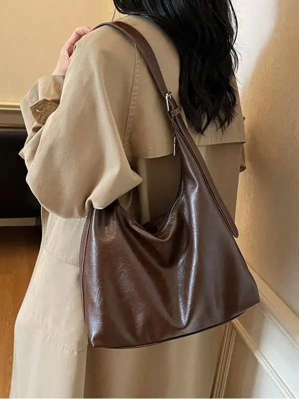 Brown Cross-Border Women's Shoulder Tote Bag - Image 7