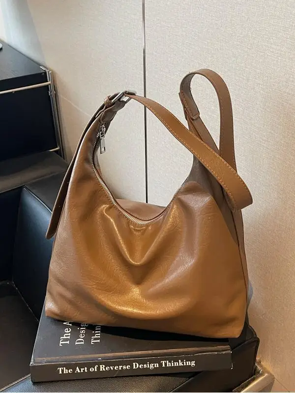 Brown Cross-Border Women's Shoulder Tote Bag - Image 9