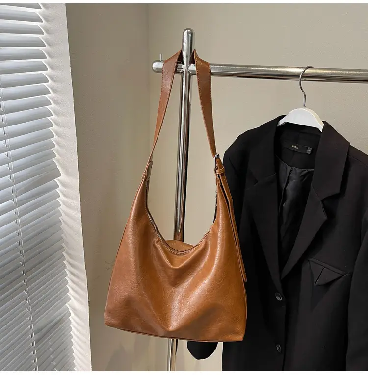 Brown Cross-Border Women's Shoulder Tote Bag — feature 28
