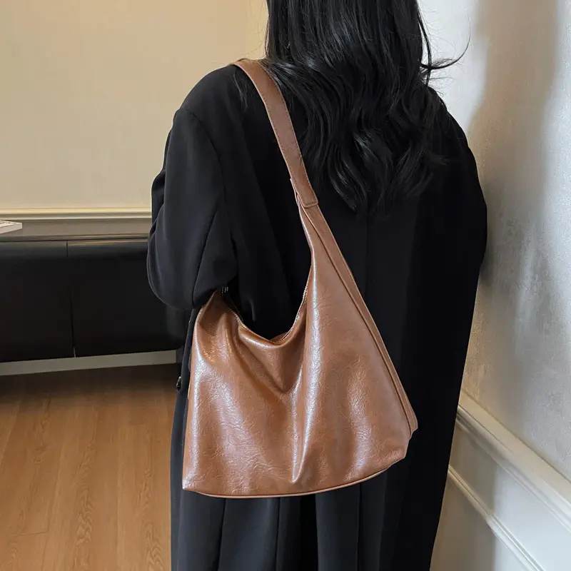 Brown Cross-Border Women's Shoulder Tote Bag - Image 3