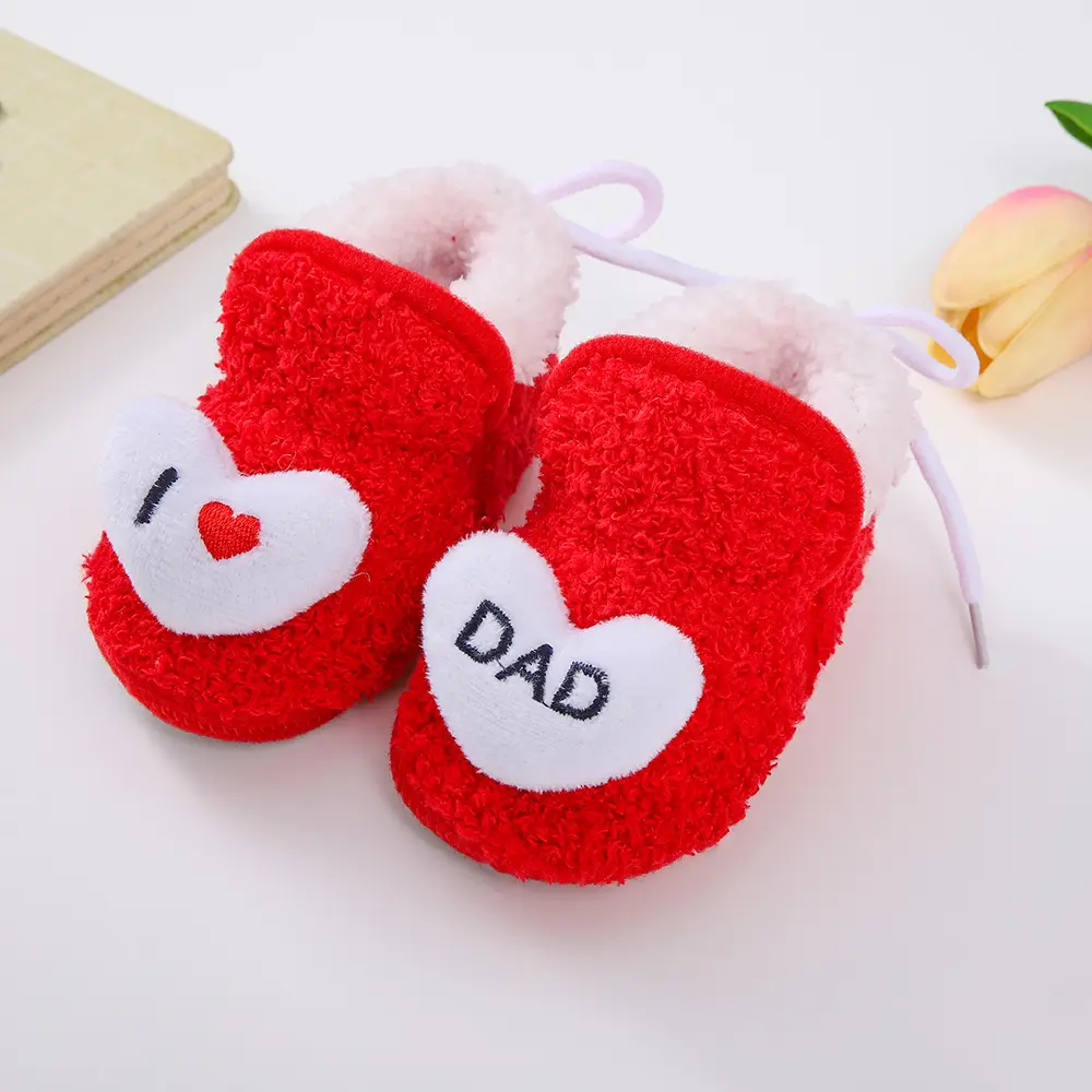 Winter Fleece-Lined Thickened Baby Anti-Slip Warm Toddler Cotton Shoes, Non-Slip Newborn Baby Shoes for 3-6-12 Months - Image 6