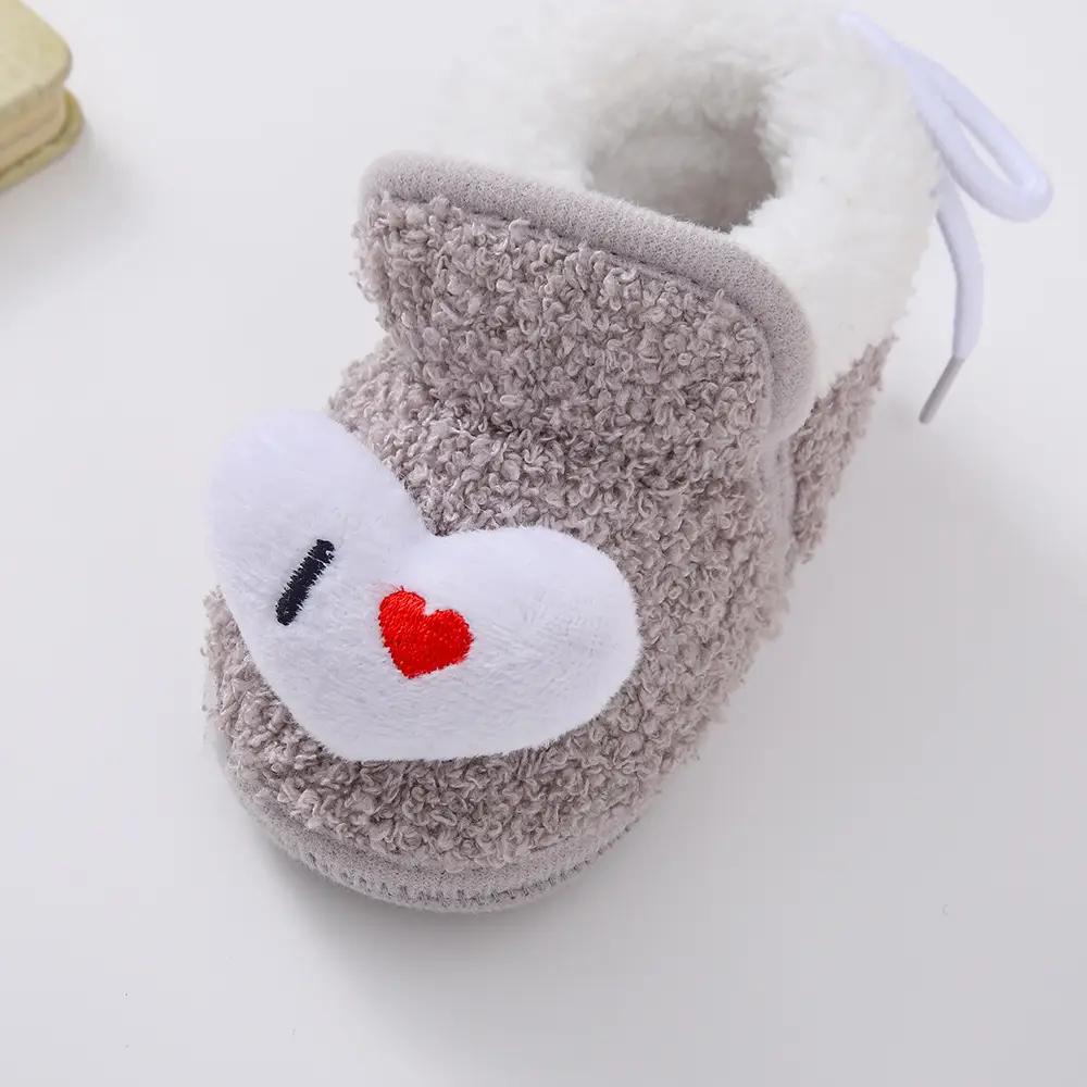 Winter Fleece-Lined Thickened Baby Anti-Slip Warm Toddler Cotton Shoes, Non-Slip Newborn Baby Shoes for 3-6-12 Months — feature 4